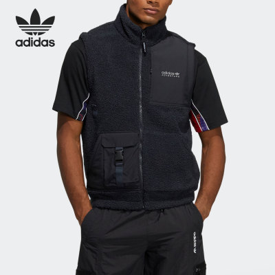Adidas/阿迪达斯正品三叶草男子舒适运动休闲保暖马甲 HC0382