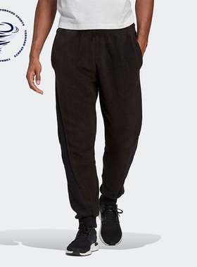 Adidas/阿迪达斯正品2025男士舒适针织保暖运动宽松长裤GK4785