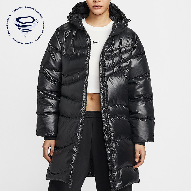 Nike/耐克正品冬季新款女士户外拒水保暖中长款羽绒服HV2752-010