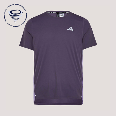 Adidas/阿迪达斯正品春季男士跑步训练经典透气圆领短袖T恤KZ5038