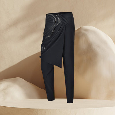 正品李宁LNG休闲裤女士裤子休闲平口梭织运动长裤LKXP012