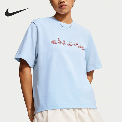 Nike/耐克正品女士印花时尚日常透气运动短袖T恤IW1213-407