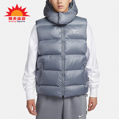 耐克男士连帽保暖棉马甲