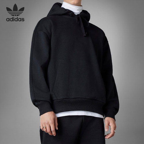 Adidas/阿迪达斯正品三叶草秋季男子运动宽松连帽卫衣HM5115