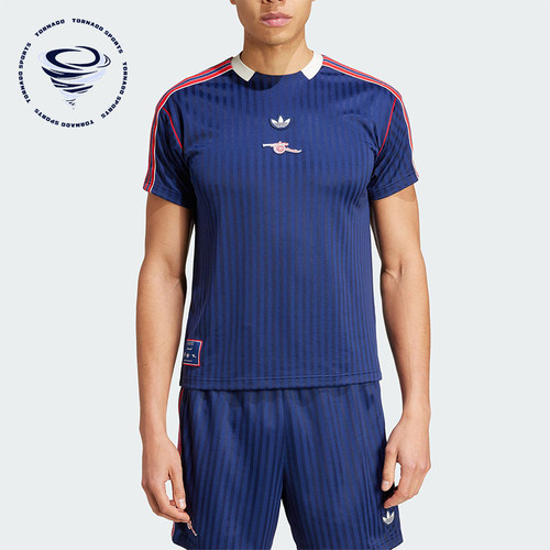 Adidas/阿迪达斯正品三叶草男士足球透气训练运动球衣JF0546
