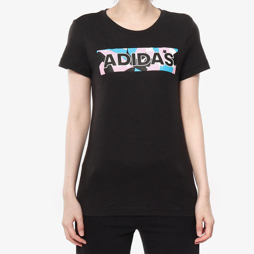 Adidas/阿迪达斯正品女子 宽松休闲透气短袖跑步运动T恤 DV3022