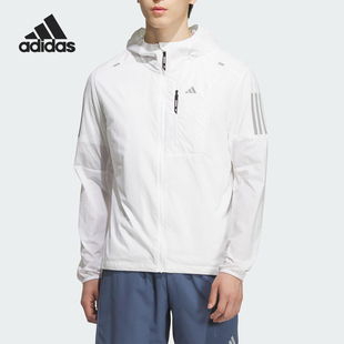 阿迪达斯官方正品 M男士 JKT 梭织跑步外套KH3755 DWR Adidas