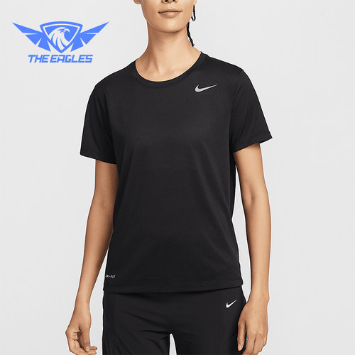 Nike/耐克正品2025新款女士针织运动圆领经典透气短袖IB8899-010