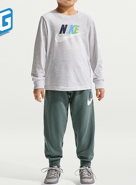 Nike/耐克正品2026春季款小童日常圆领套头透气套装IU5342-398