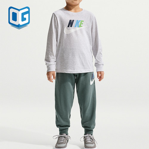 Nike/耐克正品2026春季款小童日常圆领套头透气套装IU5342-398