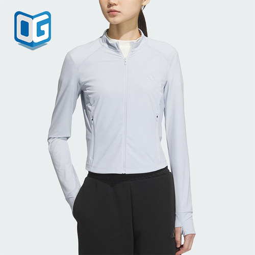 Adidas/阿迪达斯正品TECH KNIT JACKET女士经典防晒外套KE5780
