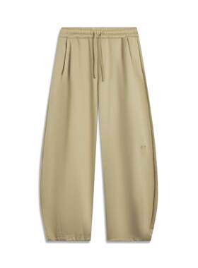 李宁正品中国文化系列故宫联名男子宽松运动休闲弯刀裤AKLV909