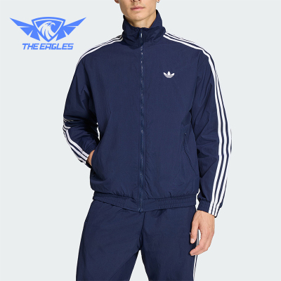 Adidas/阿迪达斯正品三叶草男士日常足球风立领夹克外套KE1365