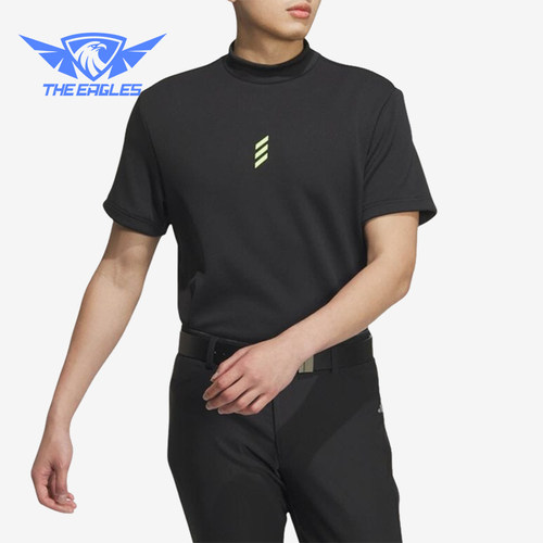 Adidas/阿迪达斯正品CodeChaos男士套头半高领经典短袖T恤JJ0222