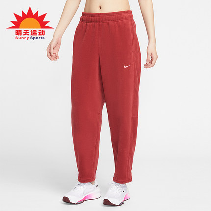 Nike/耐克正品2025冬季款女士日常中腰锥形刺绣长裤HV3708-613