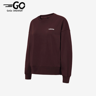 运动圆领卫衣套头衫 2026女士休闲经典 KB7303 阿迪达斯正品 Adidas