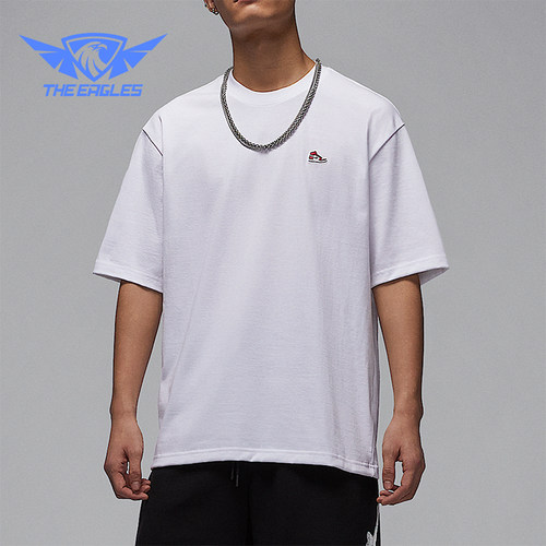 Nike/耐克正品JORDAN男士宽松透气圆领休闲运动短袖T恤HJ2327-100