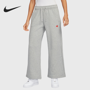 女士经典 新款 宽松阔腿时尚 针织长裤 063 Nike HV8729 耐克正品