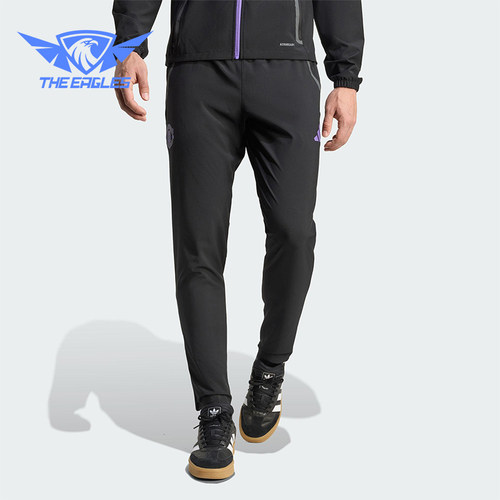 Adidas/阿迪达斯正品2025秋季款男士修身运动耐穿足球长裤JV5352