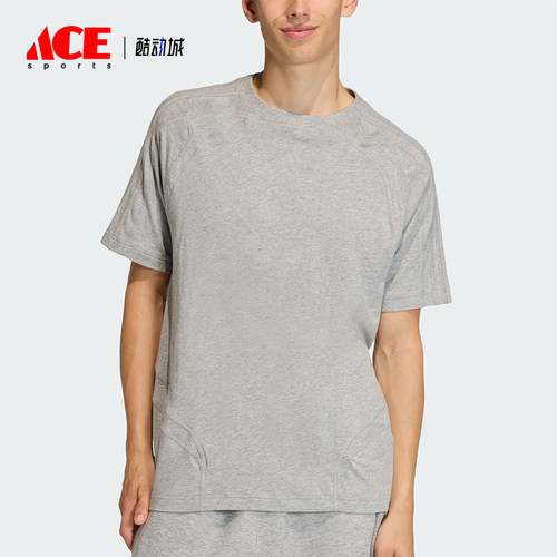Adidas/阿迪达斯正品三叶草男士透气日常运动简约针织T恤KE0712