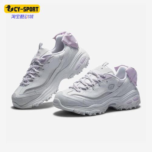 Skechers/斯凯奇正品D'Lites女子蝴蝶结休闲运动鞋13168-WLV