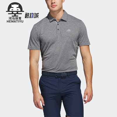 Adidas/阿迪达斯正品夏季男士透气印花运动休闲翻领POLO衫IA5449