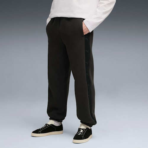 Puma/彪马正品春秋男士系带中腰舒适经典针织运动长裤634719-01