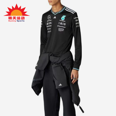 Adidas/阿迪达斯正品新款男士运动训练赛车经典休闲长袖T恤JW5359
