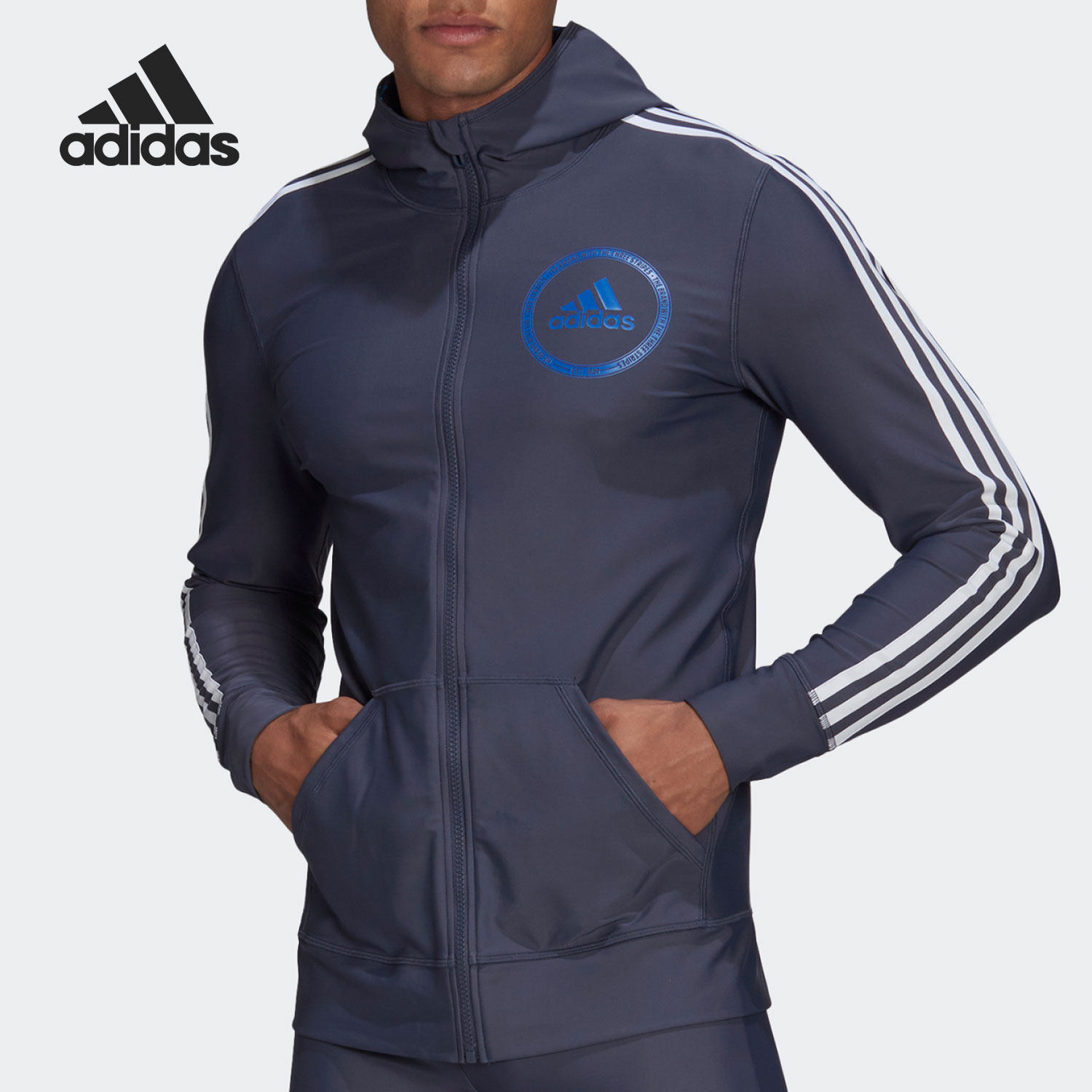 Adidas/阿迪达斯正品休闲男子时尚潮流运动舒适外套 HB1804,运动服/休闲服装,运动茄克/外套,淘宝优惠券,粉丝福利购,淘宝优惠卷