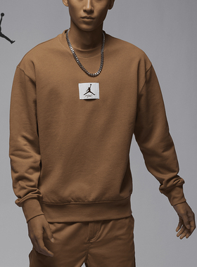 Nike/耐克官方正品Jordan新年款男士薄绒圆领运动卫衣FB6935-231