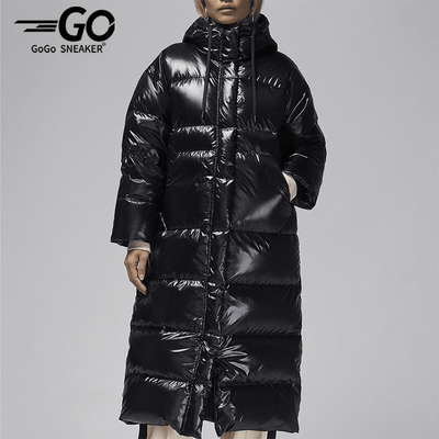 耐克女士保暖梭织亮面时尚羽绒服