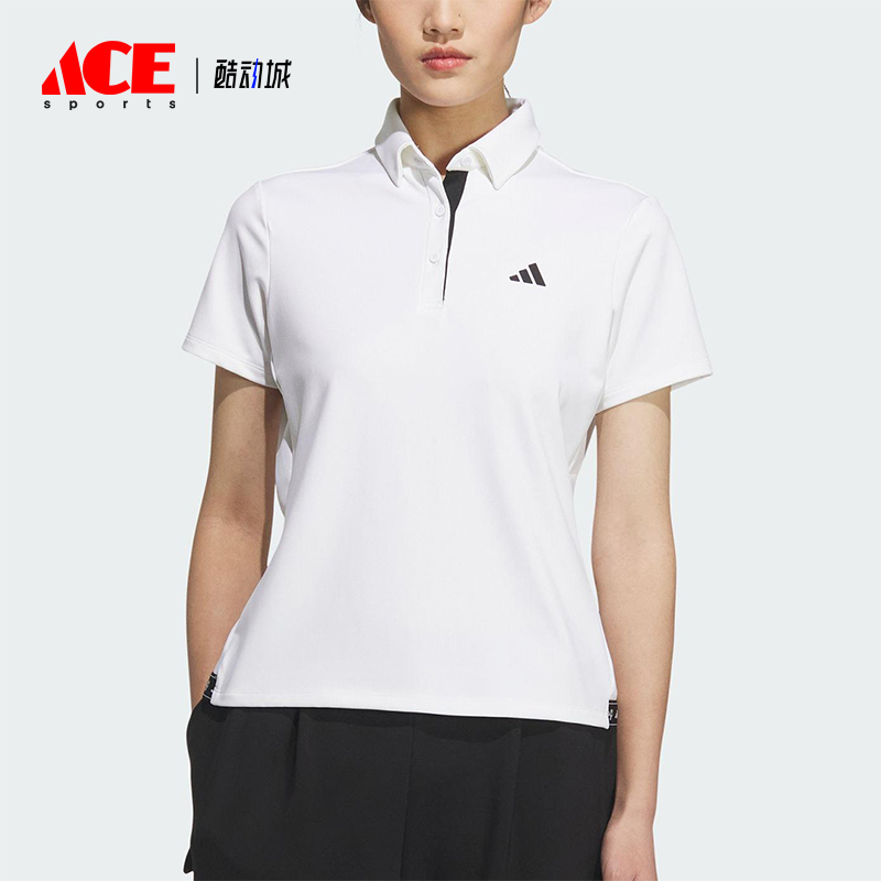 Adidas/阿迪达斯正品POLO SS女士针织经典高尔夫翻领POLO衫JM3015
