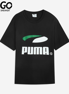 Puma/彪马正品2025夏季款男女宽松圆领经典透气运动短袖631252-01