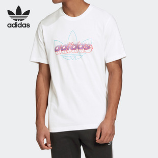 T恤 Adidas 运动短袖 三叶草男子大LOGO GD6009 阿迪达斯正品