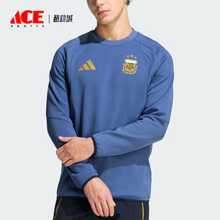 Adidas/阿迪达斯正品2025冬季款男士日常圆领套头足球卫衣JZ6315