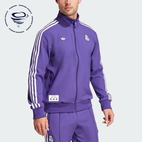 Adidas/阿迪达斯正品三叶草男士足球训练立领夹克外套JF2582