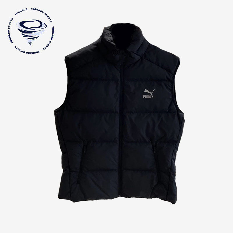 Puma/彪马正品冬季男女运动拉链立领休闲保暖休闲马甲538607-01