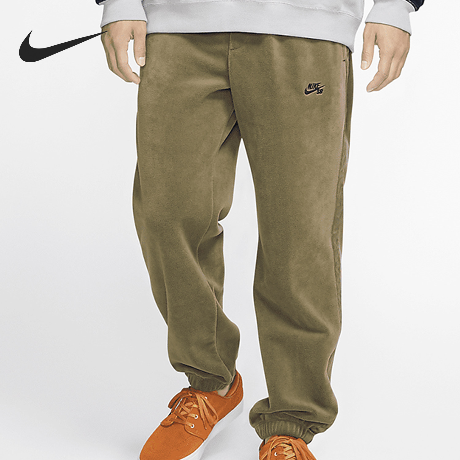 Nike/耐克正品SB男士休闲毛绒透气宽松束脚长裤BV0887-222,运动服/休闲服装,运动长裤,淘宝优惠券,粉丝福利购,淘宝优惠卷