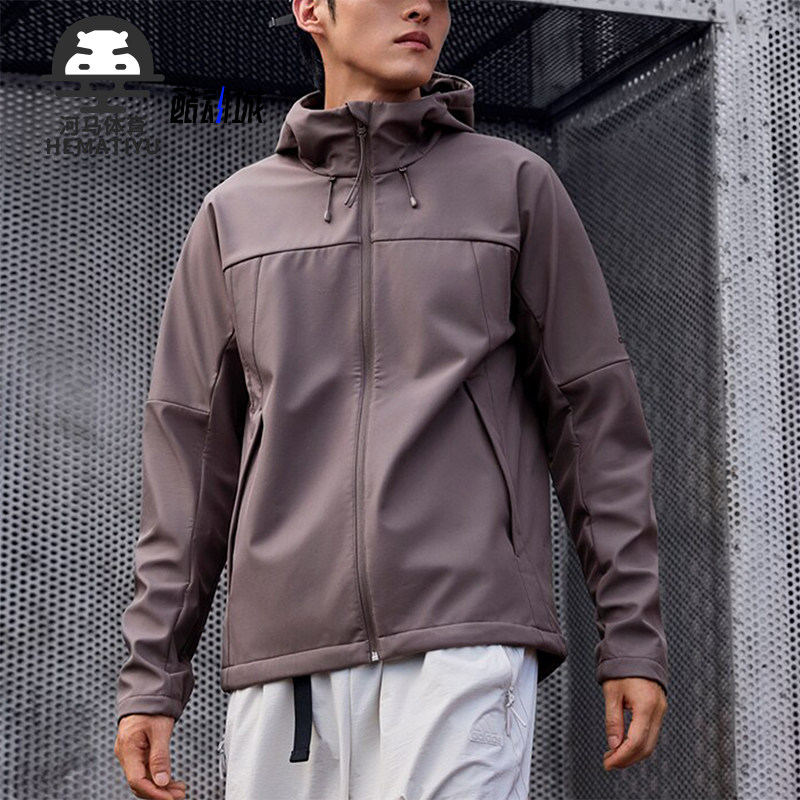 阿迪达斯男士连帽训练运动外套