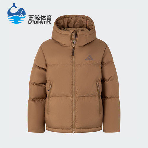 阿迪达斯女士复古户外保暖羽绒服