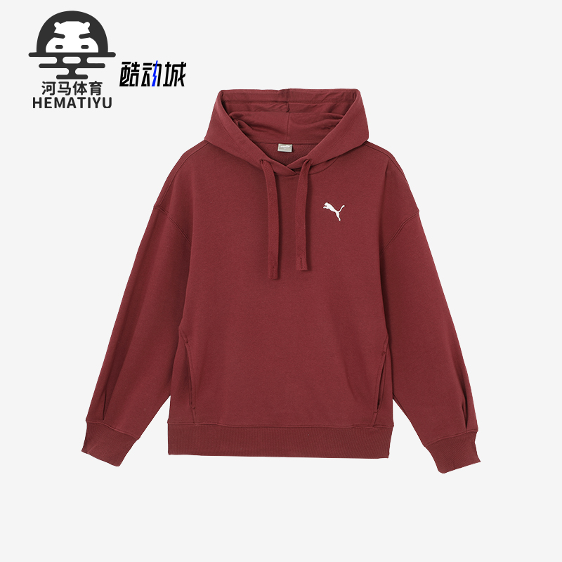 彪马女士宽松休闲连帽卫衣