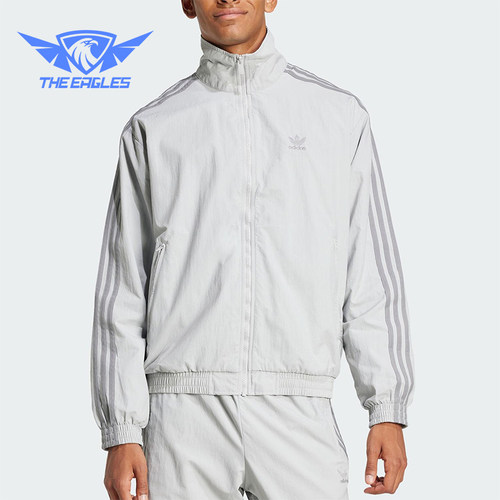 Adidas/阿迪达斯正品三叶草梭织男士经典运动复古夹克外套JD0436