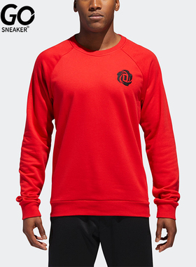 Adidas/阿迪达斯正品2025男士简约篮球运动舒适圆领套头衫DN5853