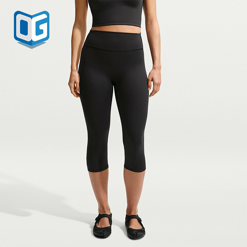 Nike/耐克正品Dri-FIT女士吸湿排汗高腰瑜伽七分裤IU2210-054