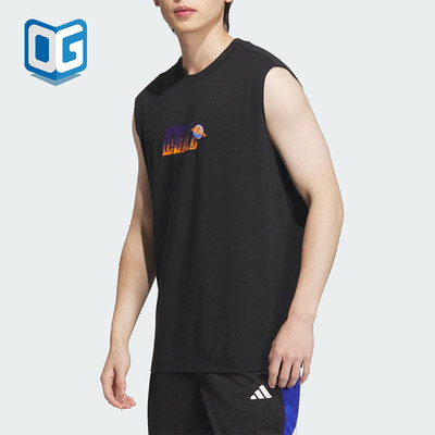 Adidas/阿迪达斯正品BB GRAPHIC TANK男士经典无袖篮球背心KC0310