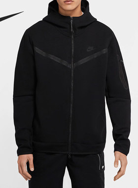 Nike/耐克正品 当季新款男子运动休闲舒适拉链连帽外套CU4490-010