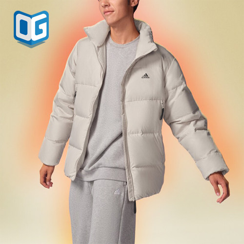 阿迪达斯男士户外保暖羽绒服