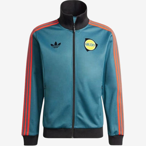 Adidas阿迪达斯正品LA Galaxy男立领拉链保暖修身长袖夹克JE9500