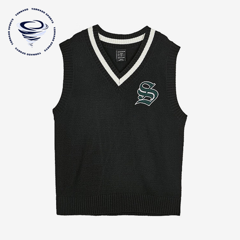 Skechers/斯凯奇正品新款男女同款V领无袖套头舒适运动背心马甲