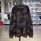 宽松套头编织衫 Lining 日进斗金主题男女同款 新款 AMBT007 李宁正品